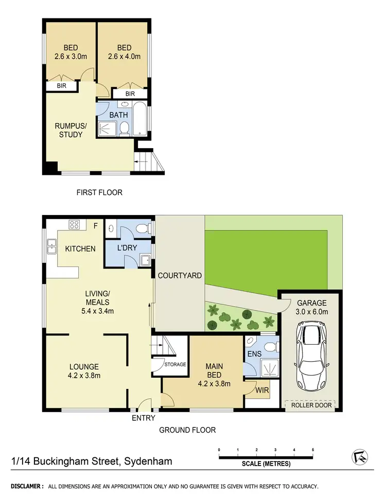 Floorplan of Homely townhouse listing, 1/14-16 Buckingham Street, Sydenham VIC 3037
