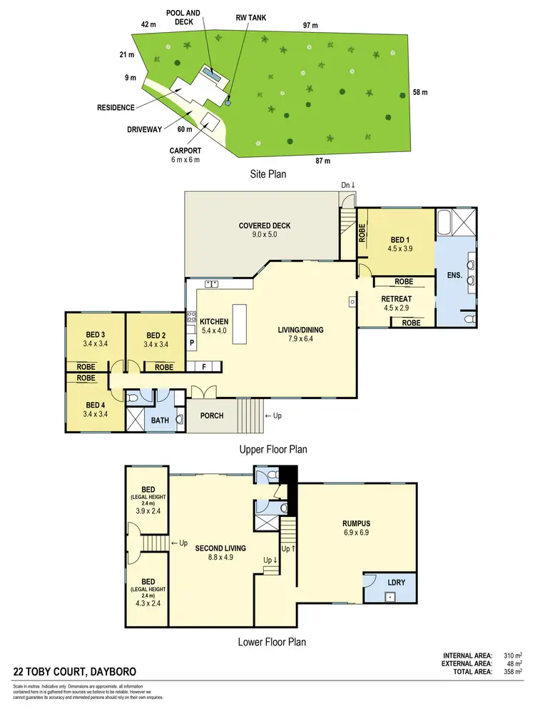 Floorplan of Homely house listing, 22 Toby Court, Dayboro QLD 4521