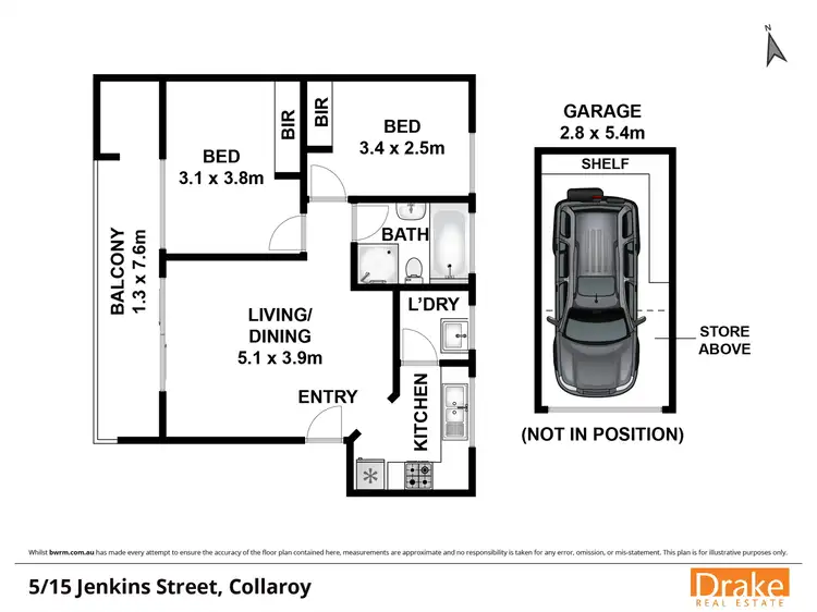 Floorplan of Homely apartment listing, 5/15 Jenkins Street, Collaroy NSW 2097