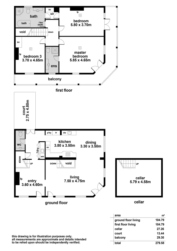 Floorplan of Homely house listing, 47 Archer Street, North Adelaide SA 5006
