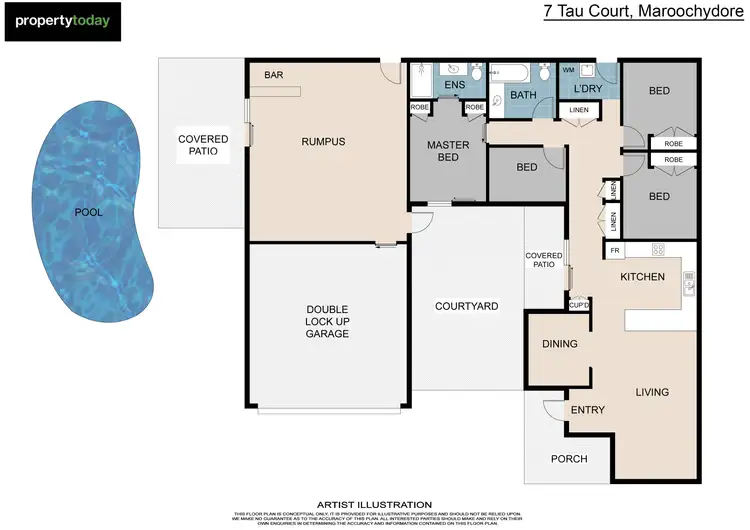 Floorplan of Homely house listing, 7 Tau Court, Maroochydore QLD 4558