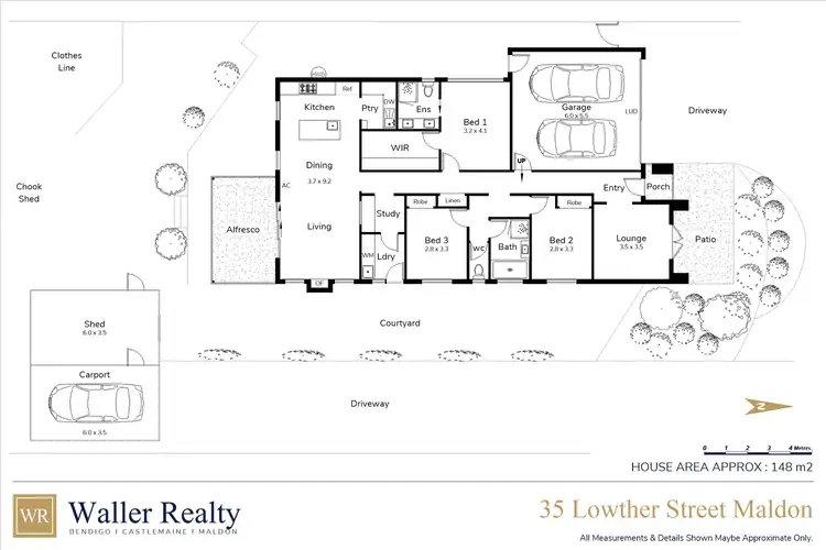 Floorplan of Homely house listing, 35 Lowther Street, Maldon VIC 3463