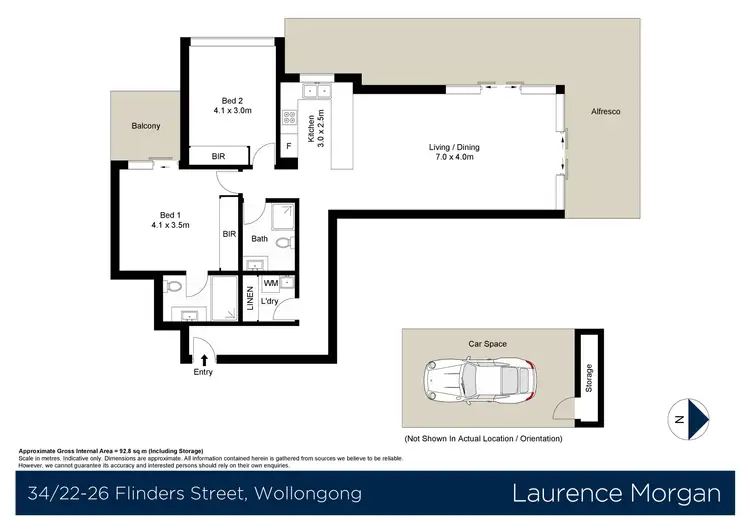 Floorplan of Homely unit listing, 36/24 Flinders Street, Wollongong NSW 2500