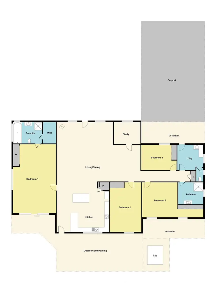 Floorplan of Homely house listing, 992 Stawell-Avoca Road, Stawell VIC 3380