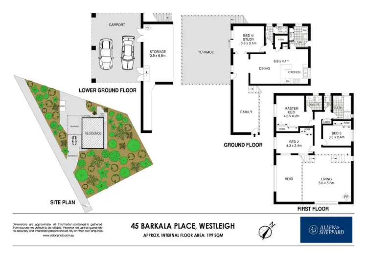 Floorplan of Homely house listing, 45 Barkala Place, Westleigh NSW 2120