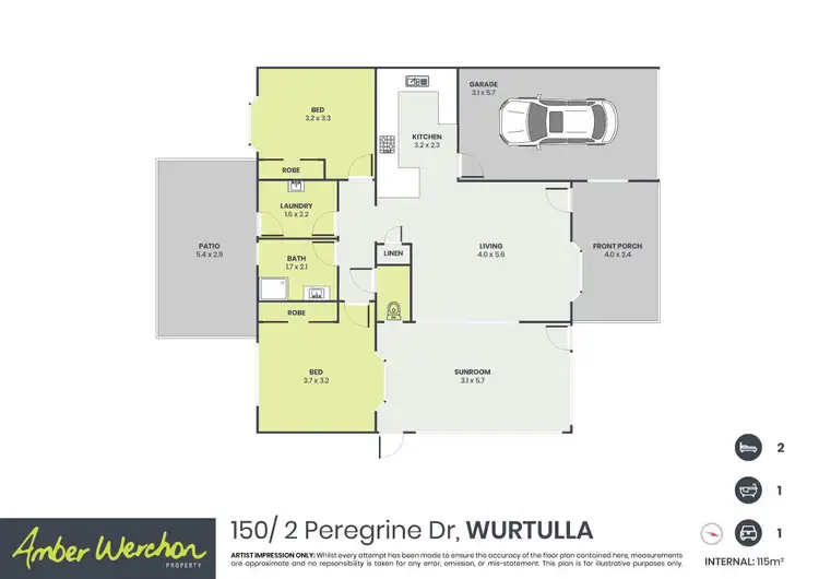 Floorplan of Homely retirement listing, 150/2 Peregrine Drive, Wurtulla QLD 4575