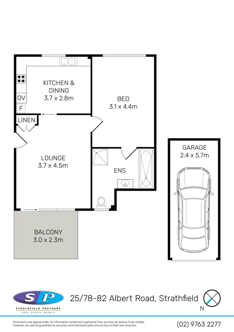 Floorplan of Homely apartment listing, 25/78-82 Albert Road, Strathfield NSW 2135