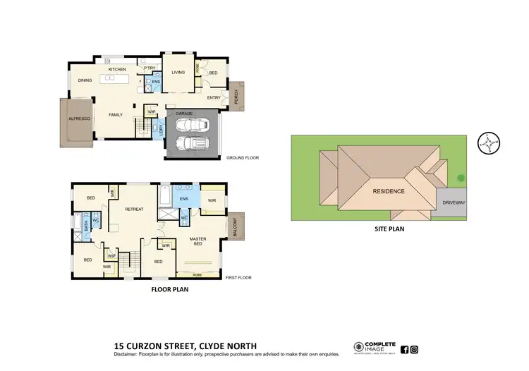 Floorplan of Homely house listing, 15 Curzon Street, Clyde North VIC 3978