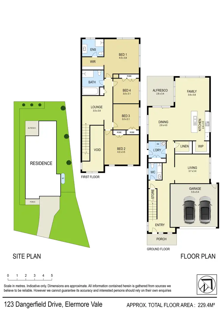 Floorplan of Homely house listing, 123 Dangerfield Drive, Elermore Vale NSW 2287