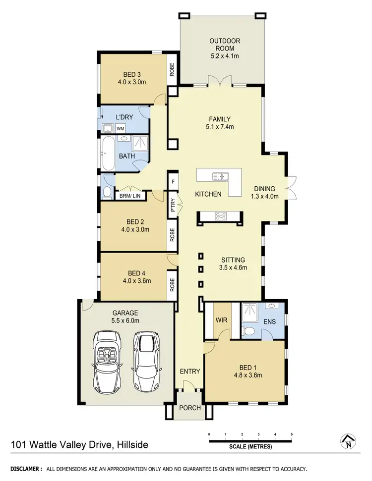 Floorplan of Homely house listing, 101 Wattle Valley Drive, Hillside VIC 3037