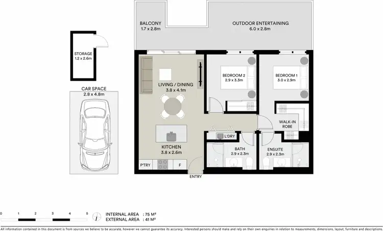 Floorplan of Homely apartment listing, 803/18 Malone Street, Geelong VIC 3220