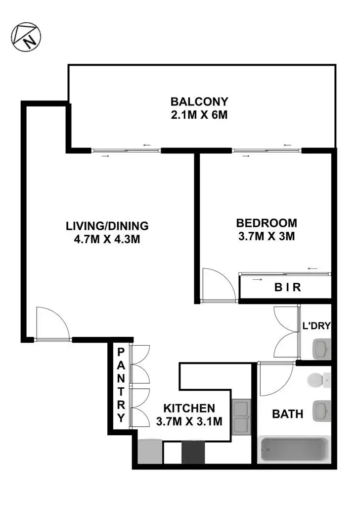 Floorplan of Homely unit listing, 11/8-10 Octavia Street, Toongabbie NSW 2146