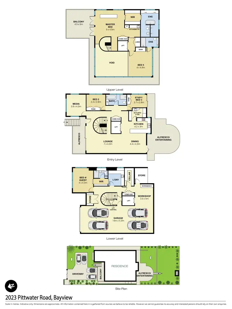 Floorplan of Homely house listing, 2023 Pittwater Road, Bayview NSW 2104