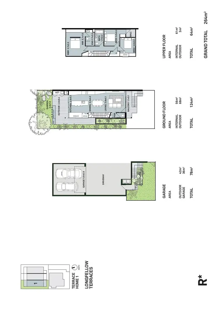 Floorplan of Homely townhouse listing, 1/12 Longfellow Street, Norman Park QLD 4170