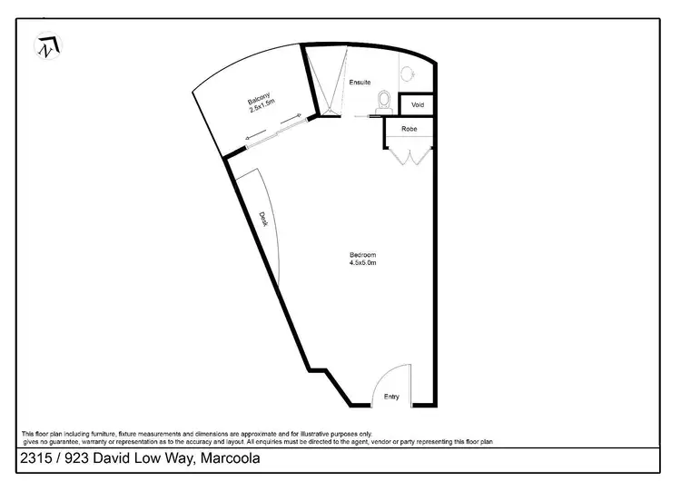 Floorplan of Homely unit listing, 2315/923 David Low Way, Marcoola QLD 4564