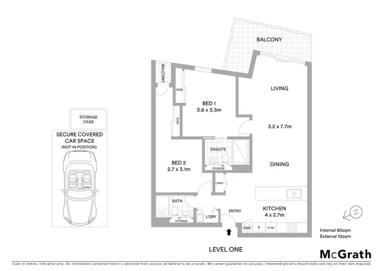 Floorplan of Homely apartment listing, 15/2 Horizon Drive, Maribyrnong VIC 3032