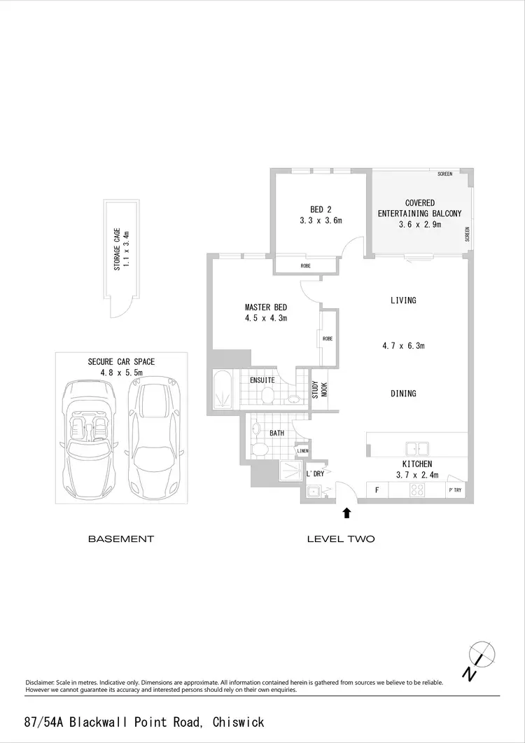 Floorplan of Homely apartment listing, 87/54a Blackwall Point Road, Chiswick NSW 2046