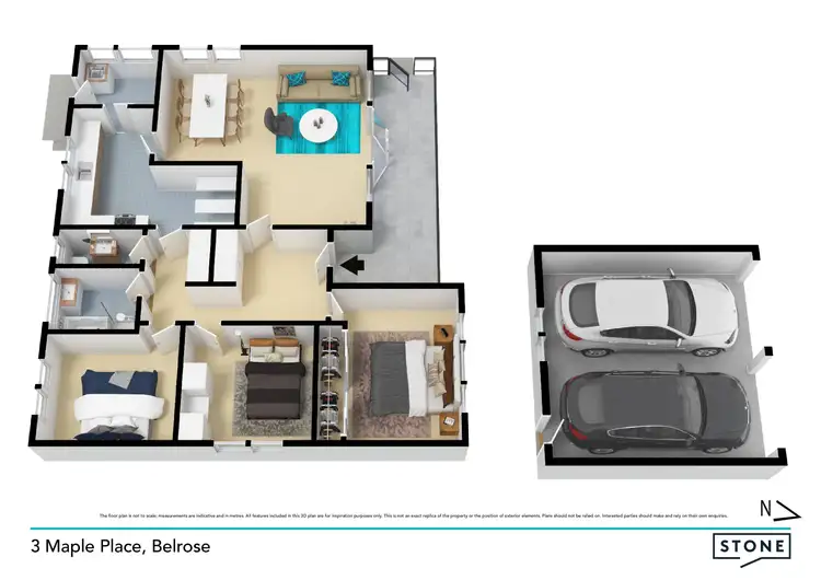 Floorplan of Homely house listing, 3 Maple Place, Belrose NSW 2085