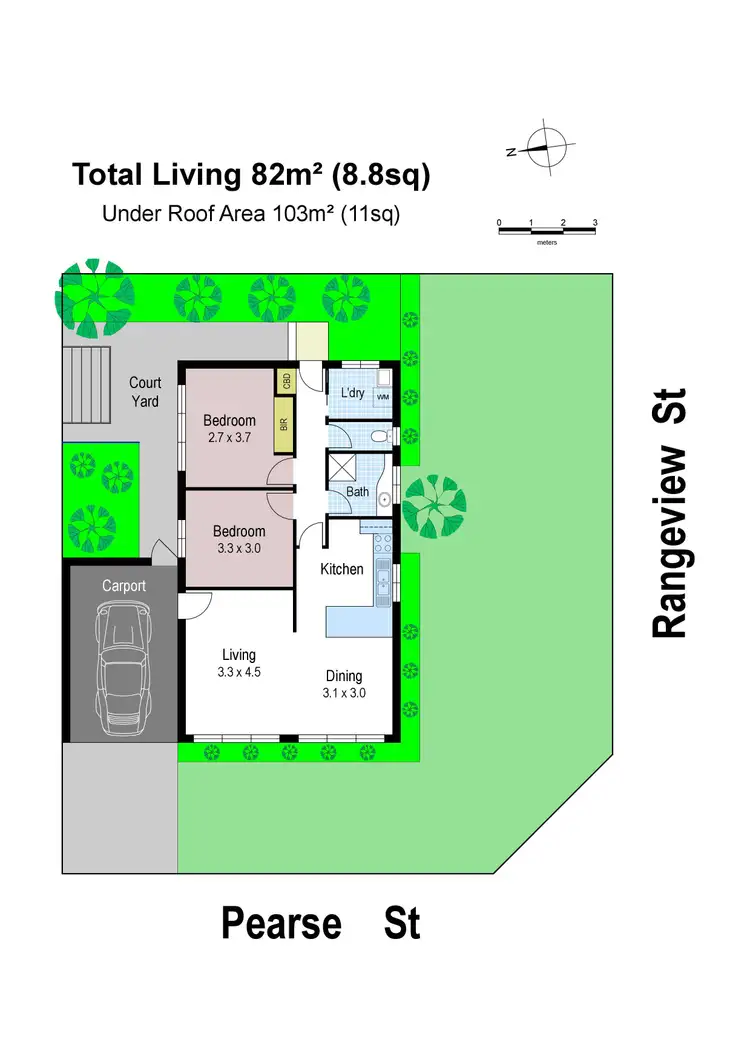 Floorplan of Homely unit listing, 1/13 Rangeview Street, Warragul VIC 3820