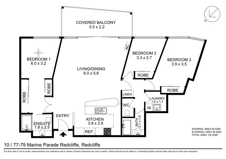Floorplan of Homely apartment listing, 10/77-79 Marine Parade, Redcliffe QLD 4020