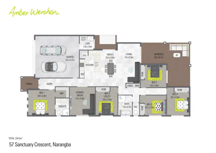Floorplan of Homely house listing, 57 Sanctuary Crescent, Narangba QLD 4504
