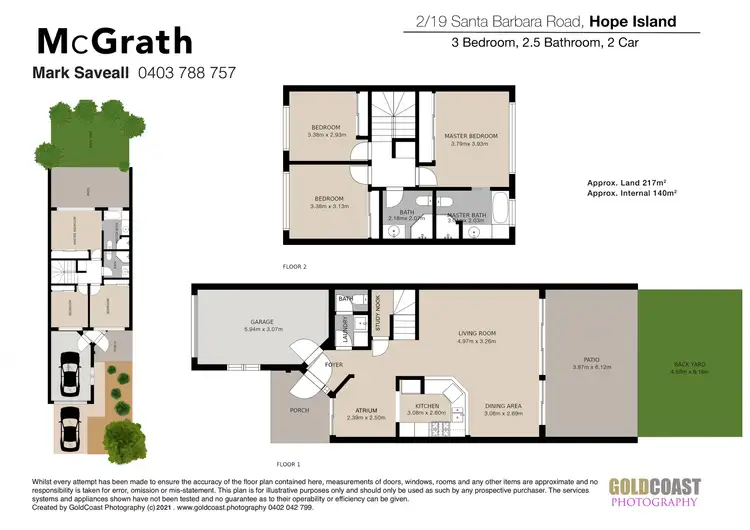 Floorplan of Homely townhouse listing, 2/19 Santa Barbara Road, Hope Island QLD 4212
