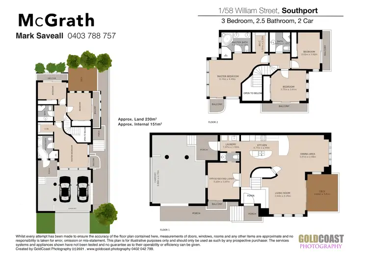 Floorplan of Homely semi-detached listing, 58B William Street, Southport QLD 4215