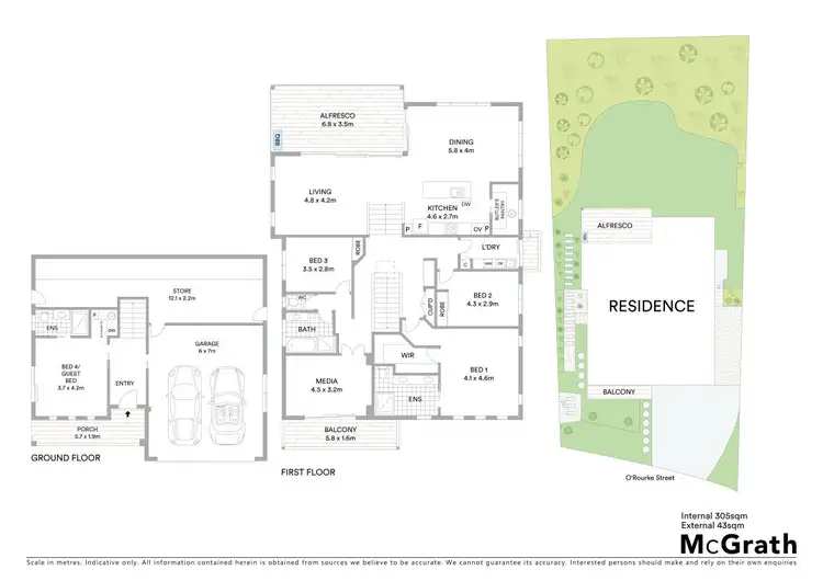 Floorplan of Homely house listing, 13 O'Rourke Street, Cumbalum NSW 2478
