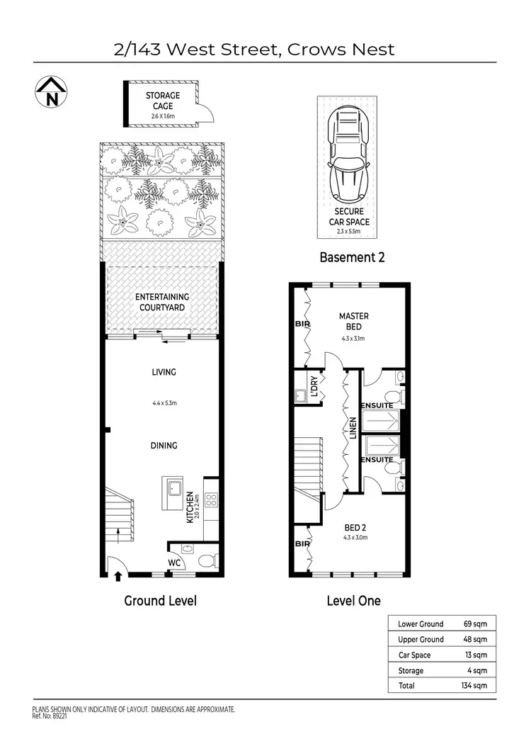Floorplan of Homely apartment listing, 2/143 West Street, Crows Nest NSW 2065