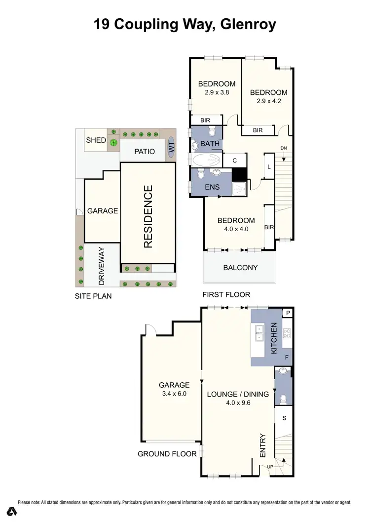 Floorplan of Homely townhouse listing, 19 Coupling Way, Glenroy VIC 3046