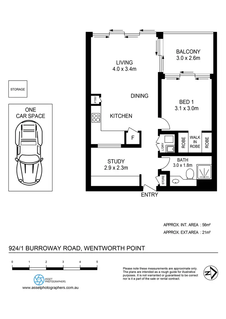 Floorplan of Homely apartment listing, 924/1 Burroway Road, Wentworth Point NSW 2127