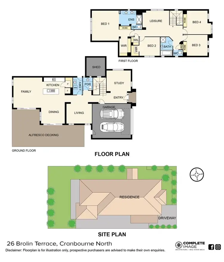 Floorplan of Homely house listing, 26 Brolin Terrace, Cranbourne North VIC 3977
