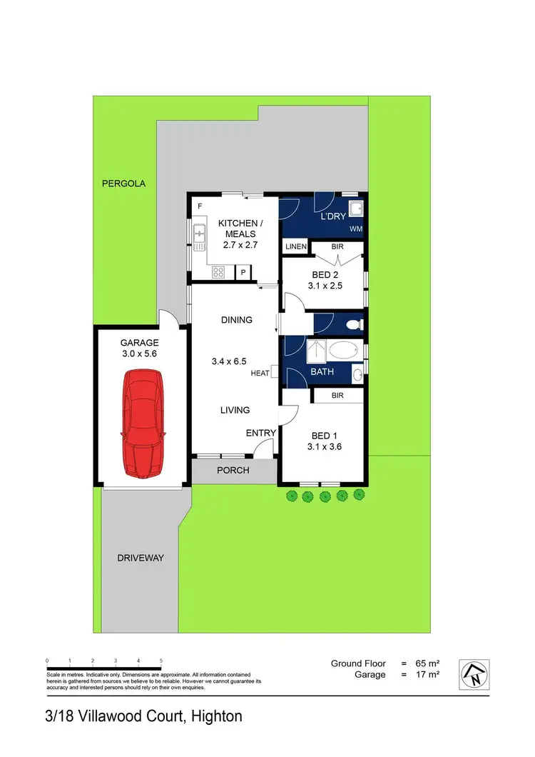 Floorplan of Homely unit listing, 3/18 Villawood Court, Highton VIC 3216