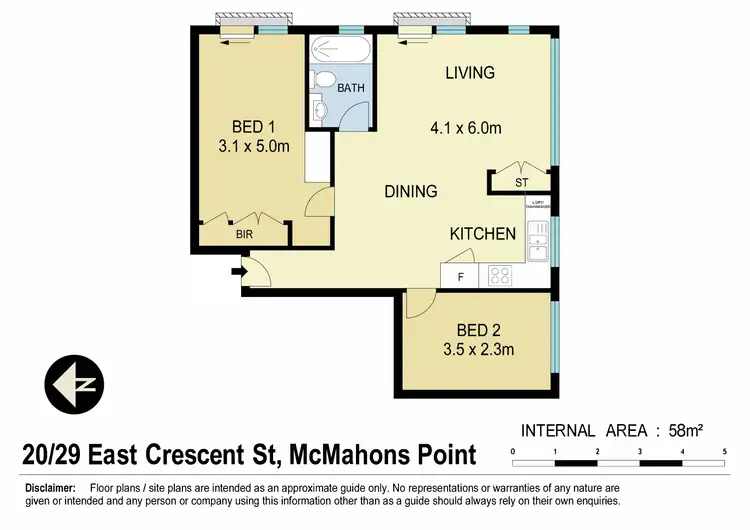 Floorplan of Homely apartment listing, 20/29 East Crescent Street, Mcmahons Point NSW 2060