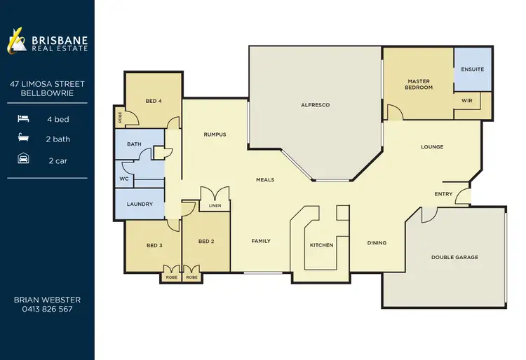 Floorplan of Homely house listing, 47 Limosa Street, Bellbowrie QLD 4070