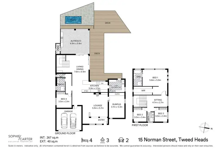 Floorplan of Homely house listing, 15 Norman Street, Tweed Heads NSW 2485