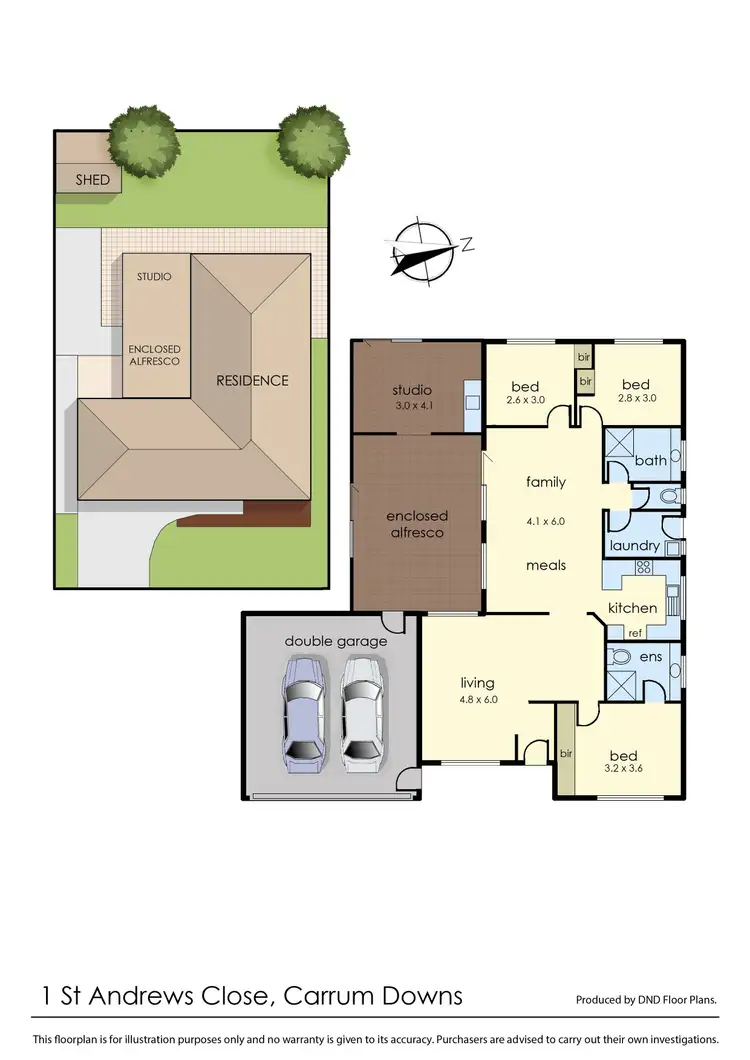 Floorplan of Homely house listing, 1 St Andrews Close, Carrum Downs VIC 3201