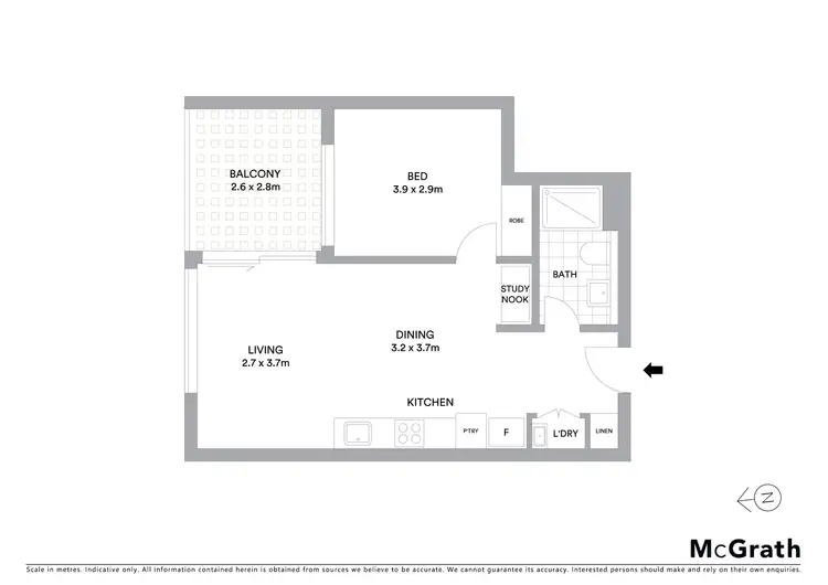 Floorplan of Homely apartment listing, 405/65 Stables Circuit, Doncaster VIC 3108