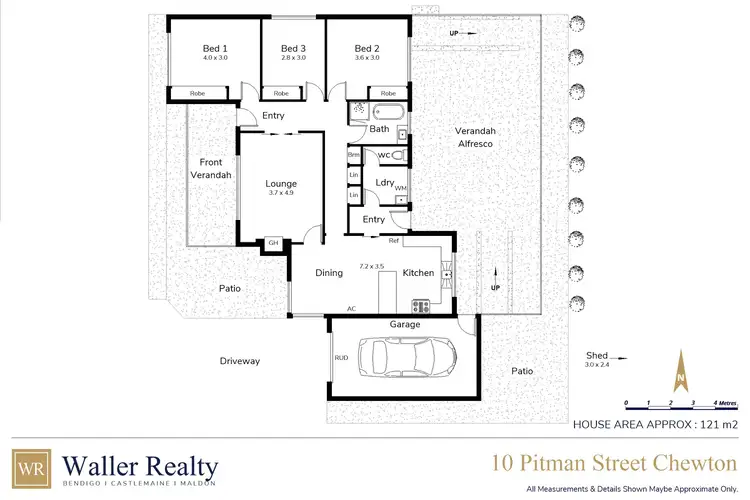 Floorplan of Homely house listing, 10 Pitman Street, Chewton VIC 3451
