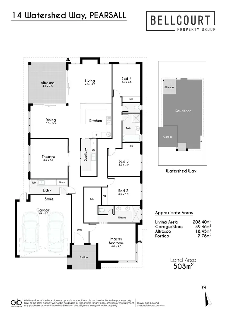 Floorplan of Homely house listing, 14 Watershed Way, Pearsall WA 6065