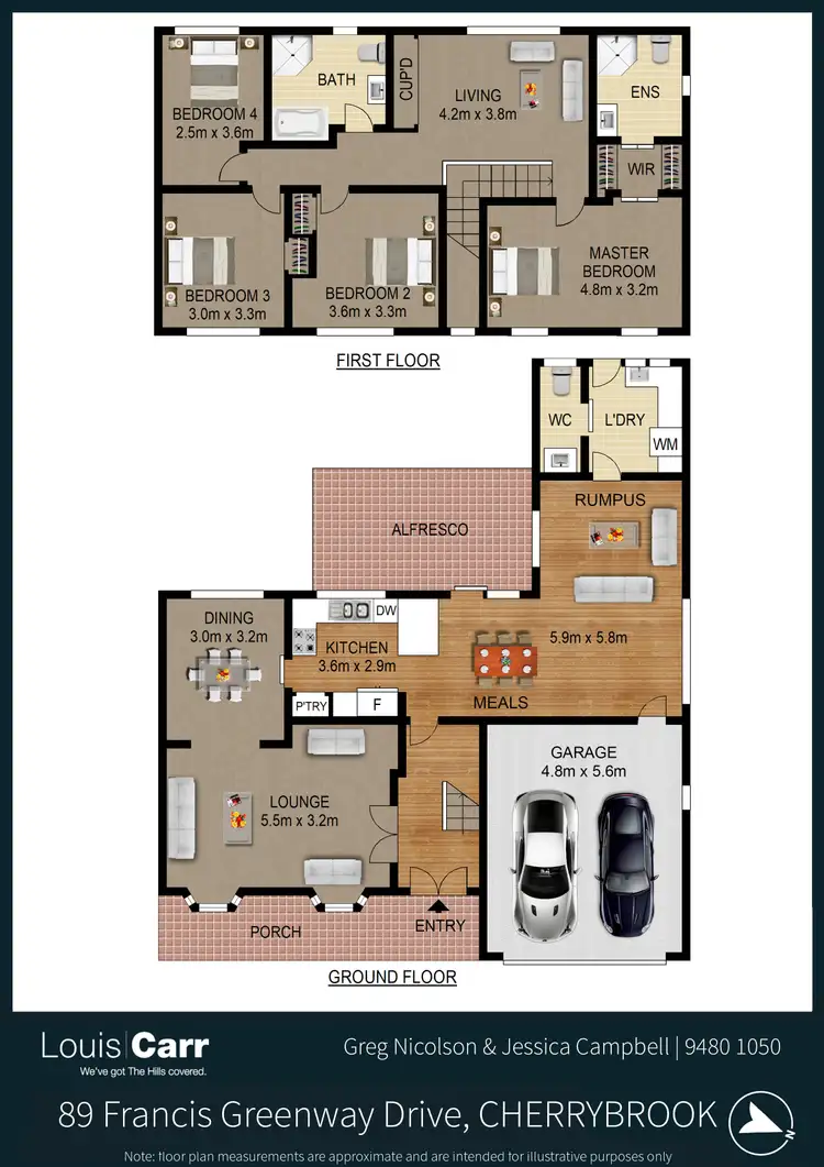 Floorplan of Homely house listing, 89 Francis Greenway Drive, Cherrybrook NSW 2126