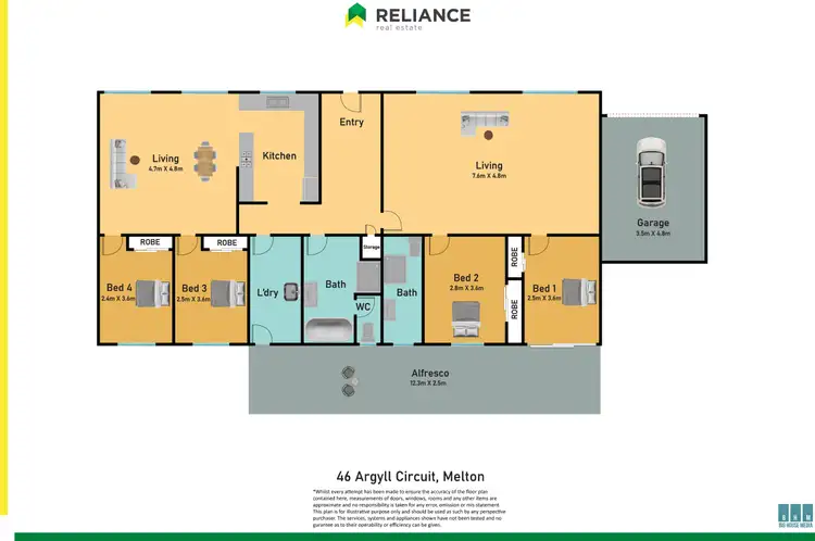 Floorplan of Homely house listing, 46 Argyll Circuit, Melton West VIC 3337