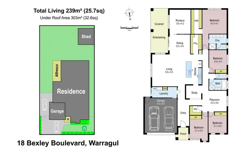 Floorplan of Homely house listing, 18 Bexley Boulevard, Drouin VIC 3818
