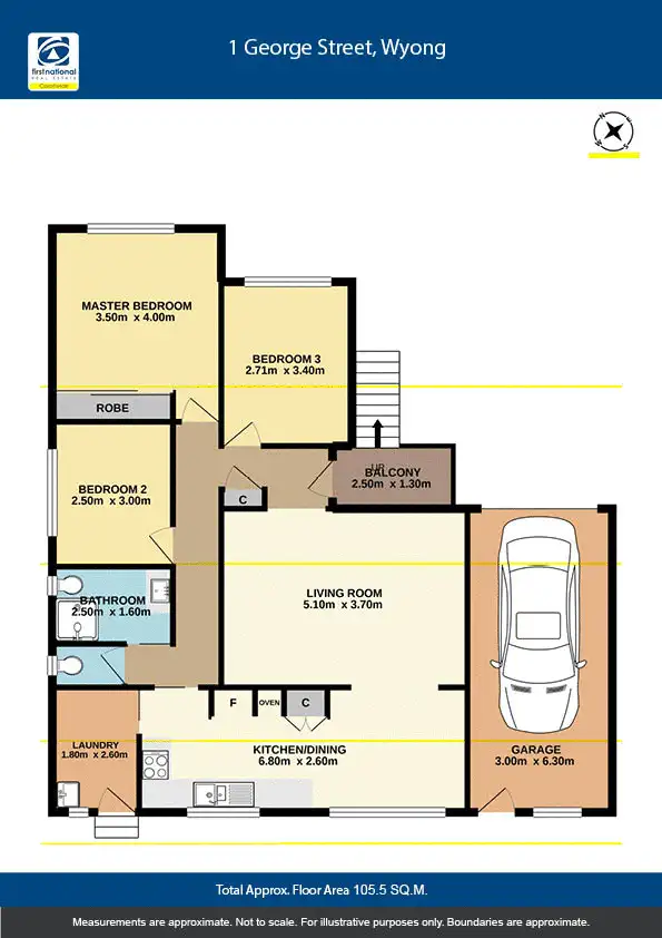 Floorplan of Homely house listing, 1 George Street, Wyong NSW 2259