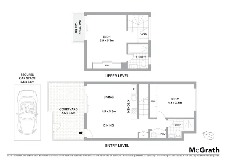 Floorplan of Homely apartment listing, 8/43 College Street, Newtown NSW 2042