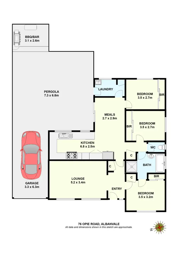 Floorplan of Homely house listing, 76 Opie Road, Albanvale VIC 3021