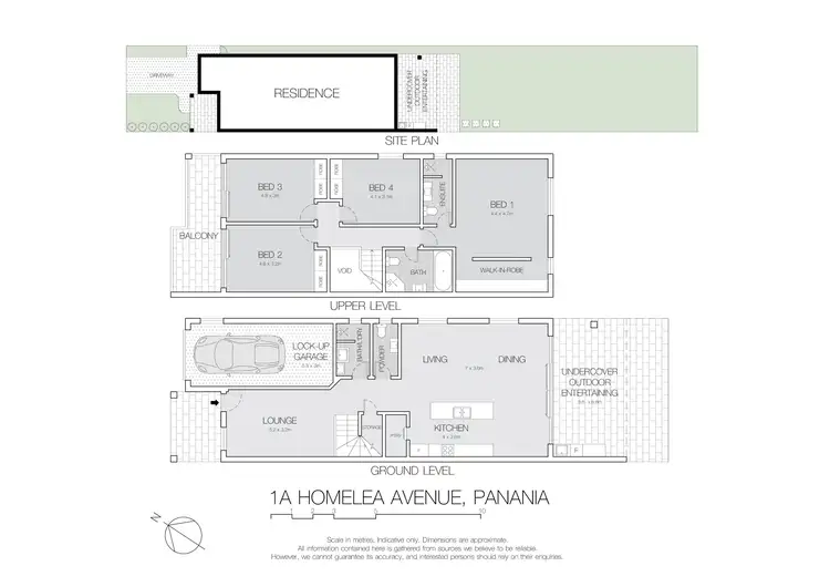 Floorplan of Homely semi-detached listing, 1A Homelea Avenue, Panania NSW 2213