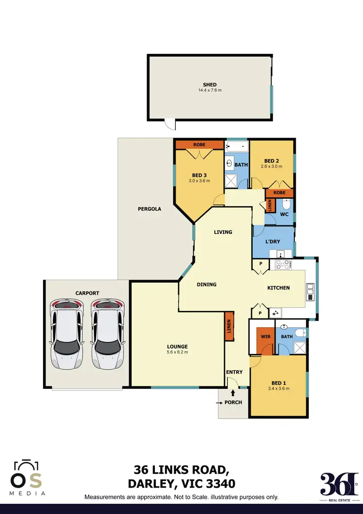 Floorplan of Homely house listing, 36 Links Road, Darley VIC 3340