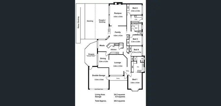 Floorplan of Homely house listing, 4 Oak Court, Somerville VIC 3912