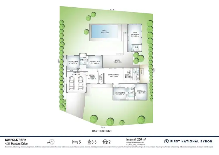 Floorplan of Homely house listing, 4/31 Hayters Drive, Suffolk Park NSW 2481